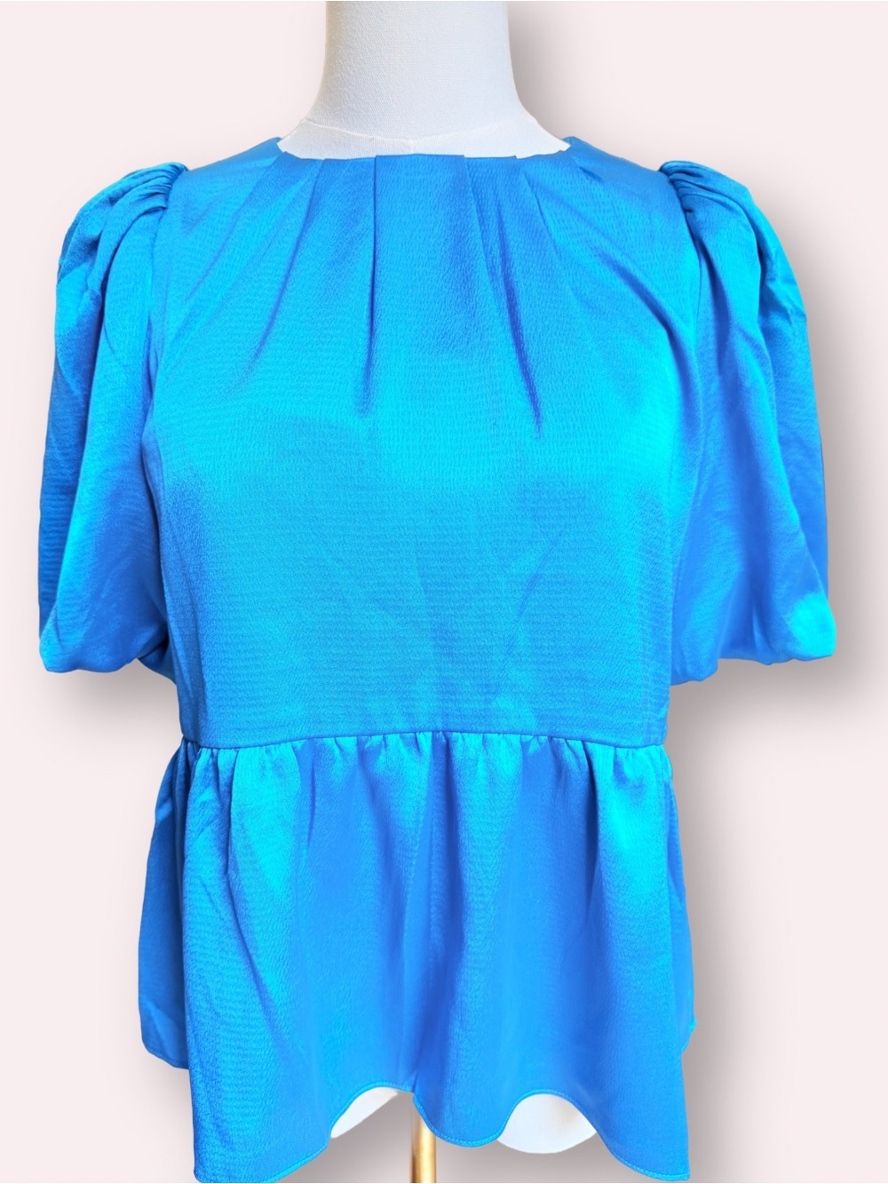 Lilly Pulitzer Blakelynn Elbow Sleeve Top Blue Rhapsody XS